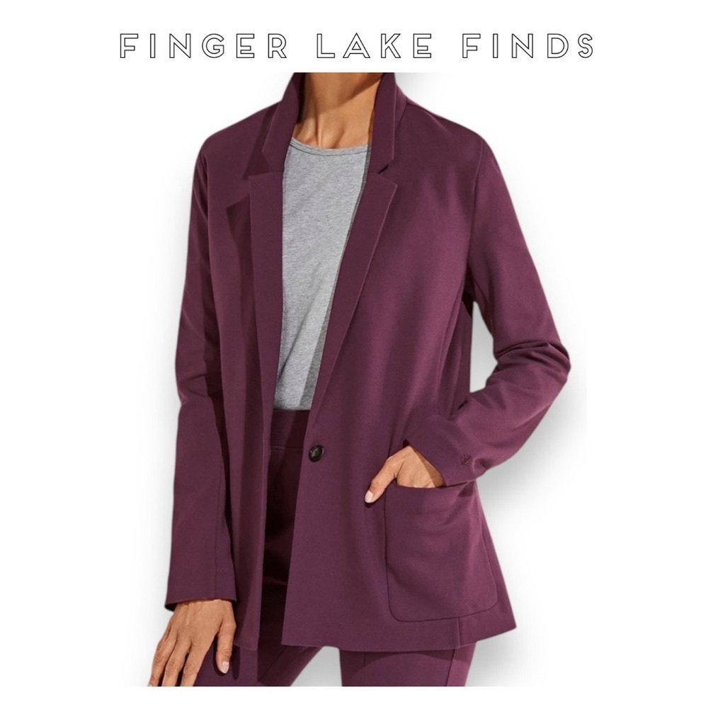 Coolibar Women's Deep Wine Key Cove Jacket, 3 X